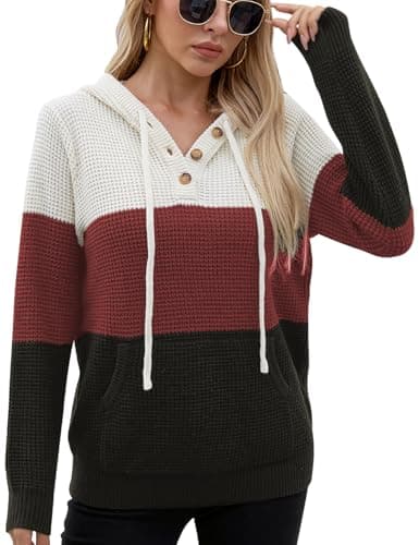 2024 Fall Women's Oversized Knit Hoodies