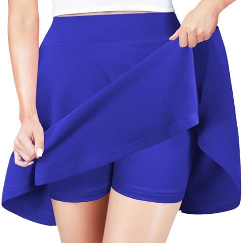 Women's Basic A-Line Mini Flared Skater Party Skirt
