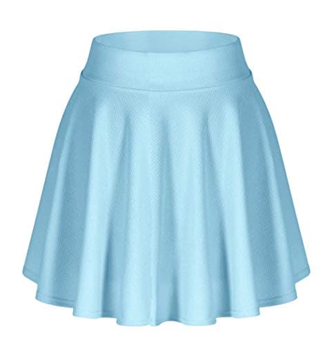 EXCHIC Women's Stretchy Flared Mini Skater Skirt