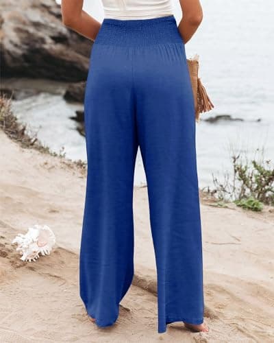 Angerella Women's Stretchy Wide Leg Casual Pants
