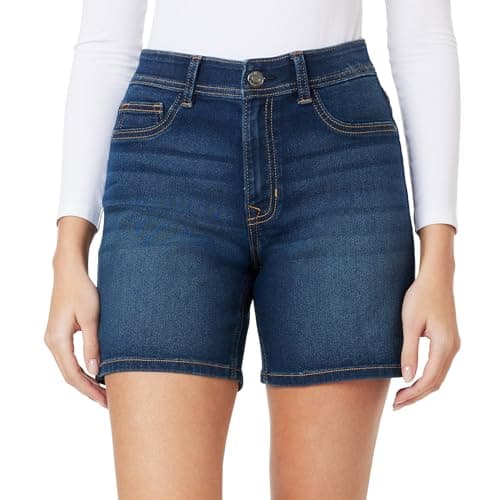 Angels Forever Young 360 Sculpt Mid Thigh Denim Shorts 5" & 7" Inseam