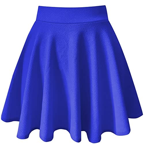 Women's Basic A-Line Mini Flared Skater Party Skirt