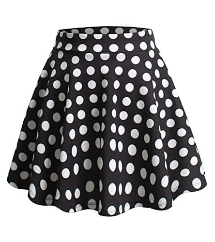 Women's Stretchy Flared Mini Skater Skirt XS-3XL Plus Size
