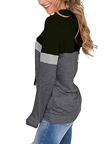 MixShe Women's Casual Long Sleeve Hoodie Tunics and Tees