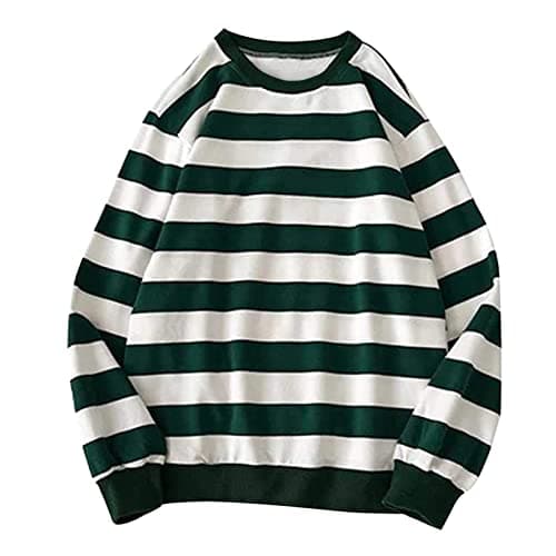 2024 Fall Fashion Plus Size Women's Striped Sweatshirt