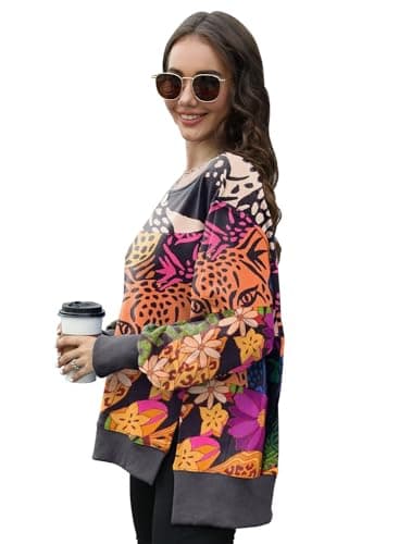 GUNEST Women's Oversized Sweatshirts 2024 Trendy Pullover Hoodies