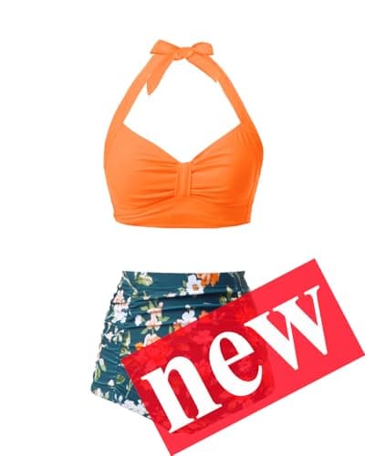 Women's High Waisted Bikini Set with Tummy Control