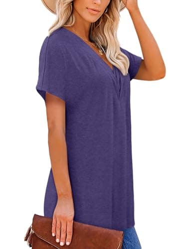 Angerella Women's Loose Fit Summer Short Sleeve Tops