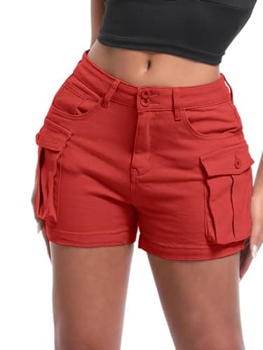 ELLEVEN Y2K Mini High-Waisted Slim-Fitted Jean Shorts