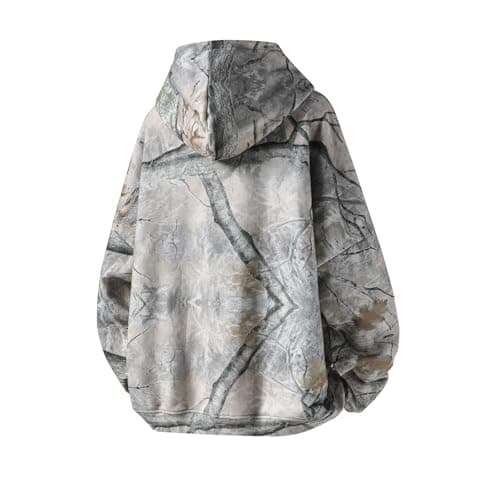 Y2K Camo Leopard Print Hoodie for Women