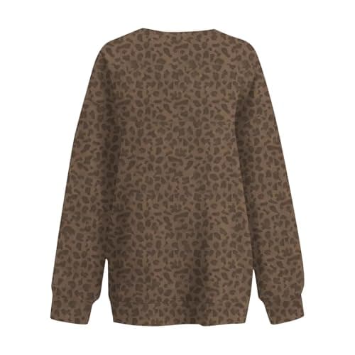 GOFULY Oversized Camo Pullover Sweatshirt for Women