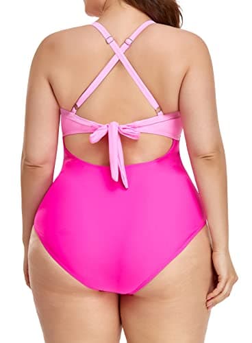Women's Tummy Control One Piece Swimsuit with Cutout Detail