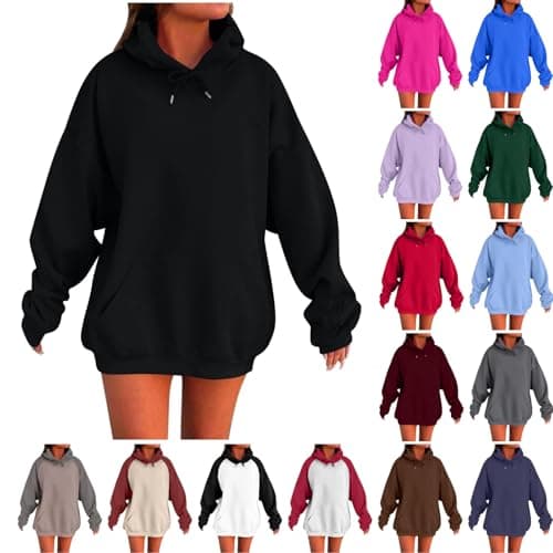Cute Oversized Women's Winter Sweatshirt Pullover Top