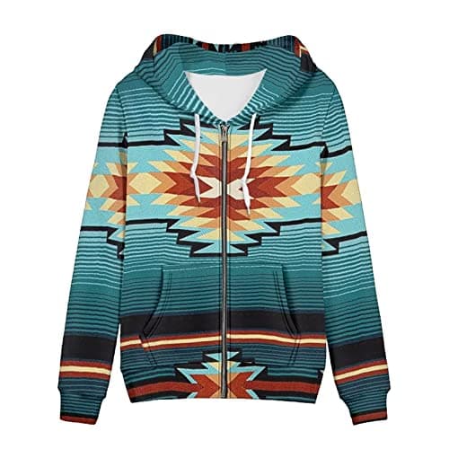 SEANATIVE Women's Zip-Up Hoodie Sweatshirt Size XS-5XL