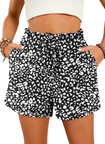 Angerella Women's Comfortable Elastic Waist Shorts with Pockets