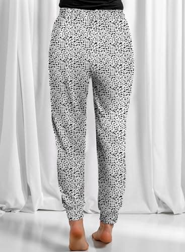 Dokotoo Women's Soft Casual Elastic Waist Jogger Pants with Pockets
