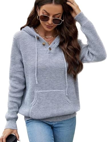 2024 Fall Women's Oversized Knit Hoodies