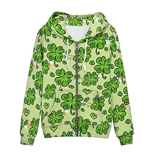 Irisjudy Leopard Print Hooded Sweatshirt with Pocket
