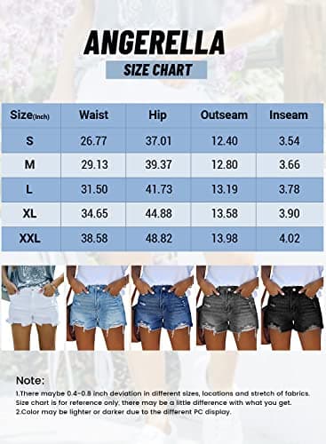 Women's Distressed Denim Shorts