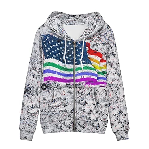 Irisjudy Leopard Print Hooded Sweatshirt with Pocket