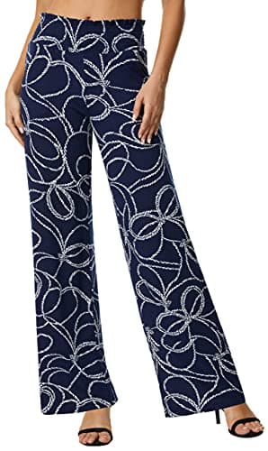 EEVASS Women's Casual Wide Leg Floral Lounge Pants