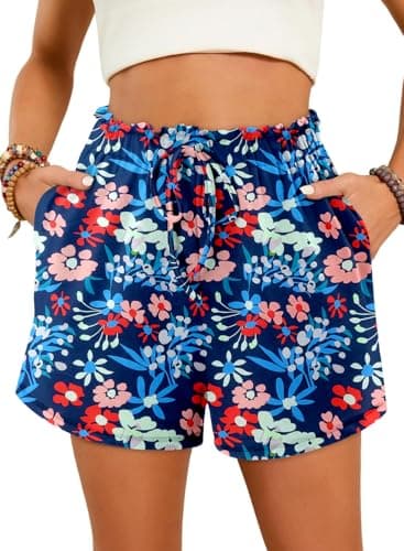 Angerella Women's Comfortable Elastic Waist Shorts with Pockets