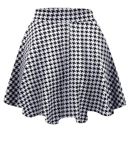 Women's Stretchy Flared Mini Skater Skirt XS-3XL Plus Size