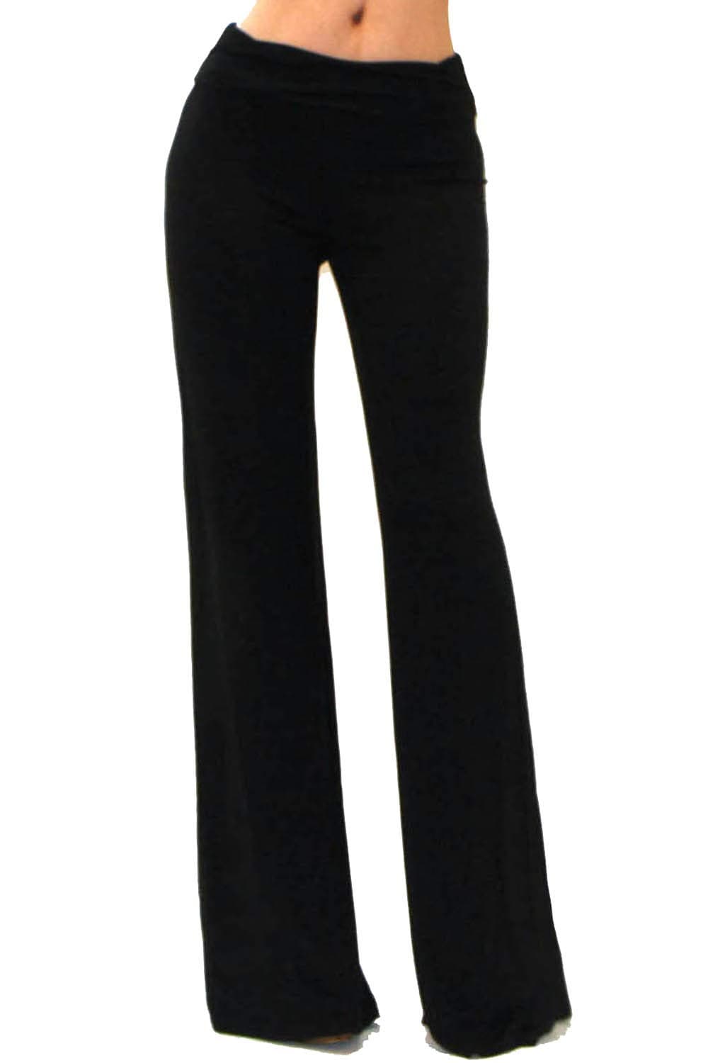 Vivicastle Women's USA Fold-Over High-Waist Wide Leg Pants