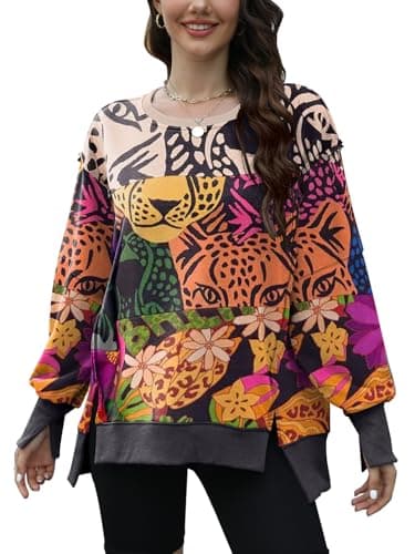 GUNEST Women's Oversized Sweatshirts 2024 Trendy Pullover Hoodies