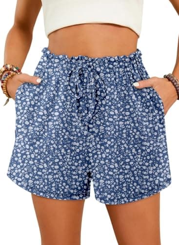 Angerella Women's Comfortable Elastic Waist Shorts with Pockets