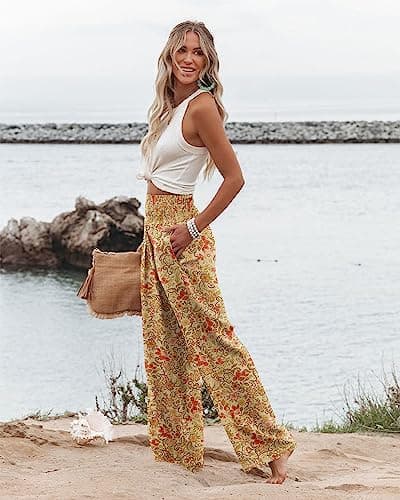 Angerella Women's Wide Leg Casual Pants