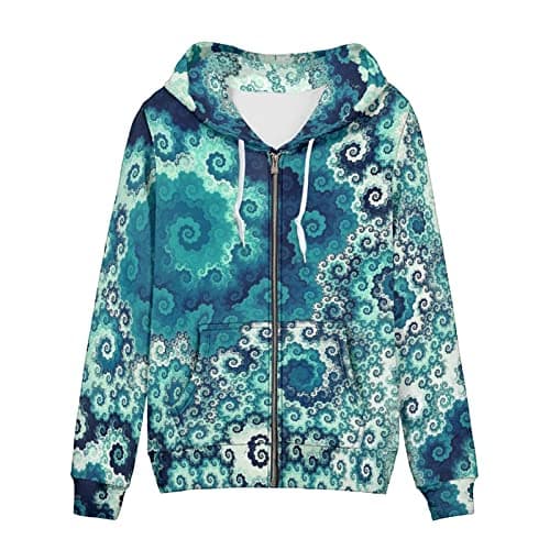 Irisjudy Leopard Print Hooded Sweatshirt with Pocket