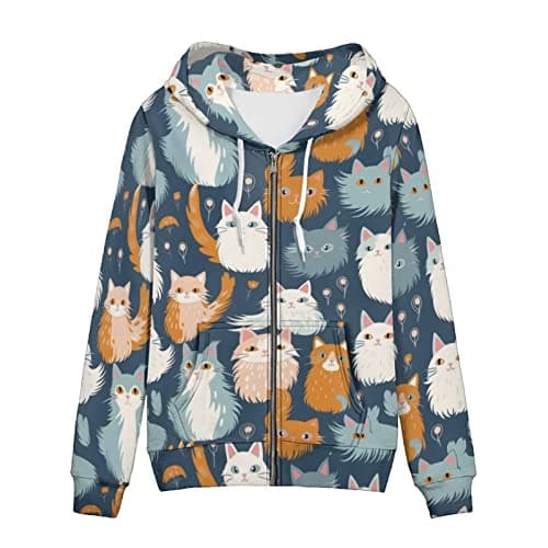 Irisjudy Leopard Print Hooded Sweatshirt with Pocket