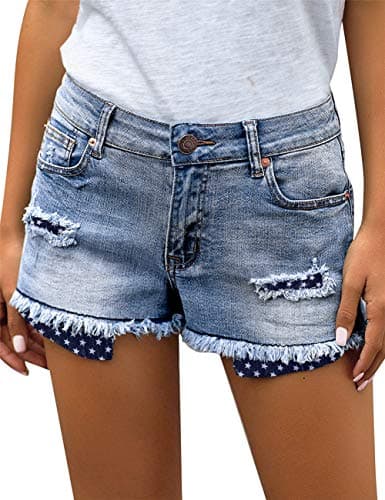 Women's Angerella Ripped Denim Shorts