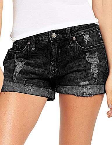 Women's Angerella Ripped Denim Shorts
