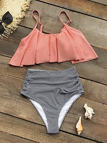 CUPSHE Women's High Waisted Bikini Set