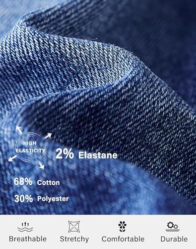 Rosswear Women's High-Waisted Stretch Denim Shorts