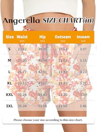 Angerella Women's Comfortable Elastic Waist Shorts with Pockets