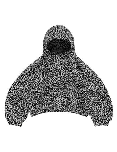 MSBESYOR Leopard Print Oversized Hoodie for Men & Women