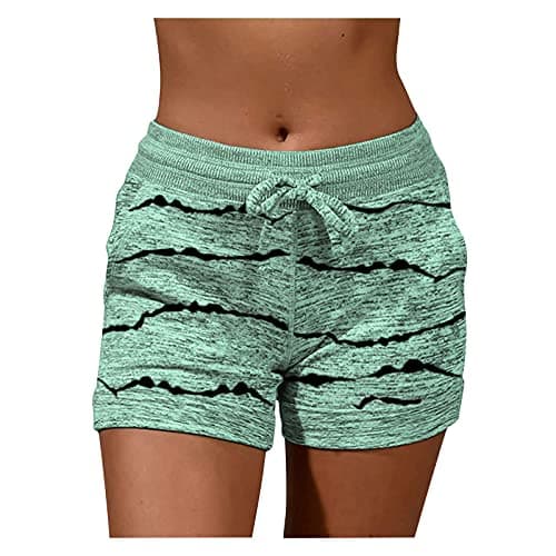 Nantdog Women's Plus Size Casual Summer Shorts with Pockets