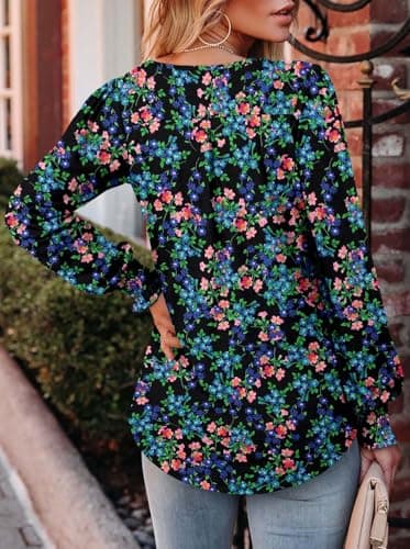Angerella Comfortable V-Neck Long Sleeve Shirts for Women