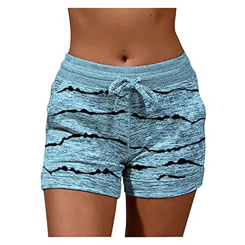 Nantdog Women's Plus Size Casual Summer Shorts with Pockets