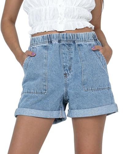StunShow Women's Mid-Waist Denim Shorts