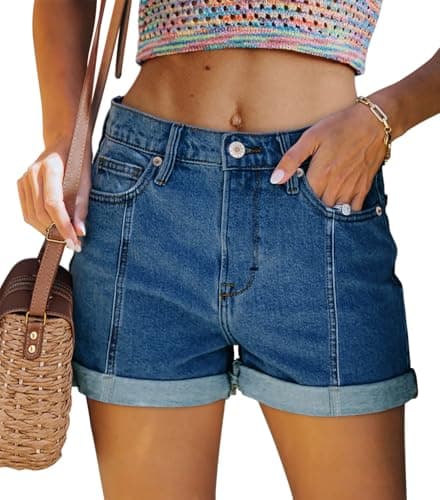 StunShow Women's Mid-Waist Denim Shorts