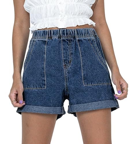 StunShow Women's Mid-Waist Denim Shorts