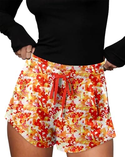 Angerella Women's Comfortable Elastic Waist Shorts with Pockets