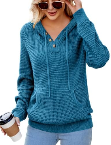 2024 Fall Women's Oversized Knit Hoodies