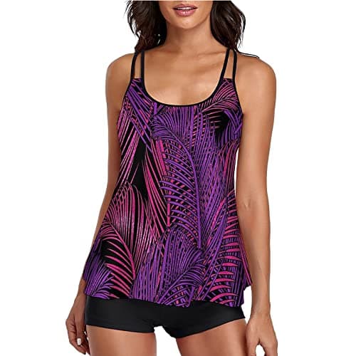 LCMTWX Tummy Control Two-Piece Bathing Suit Swim Set