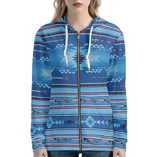 SEANATIVE Women's Zip-Up Hoodie Sweatshirt Size XS-5XL