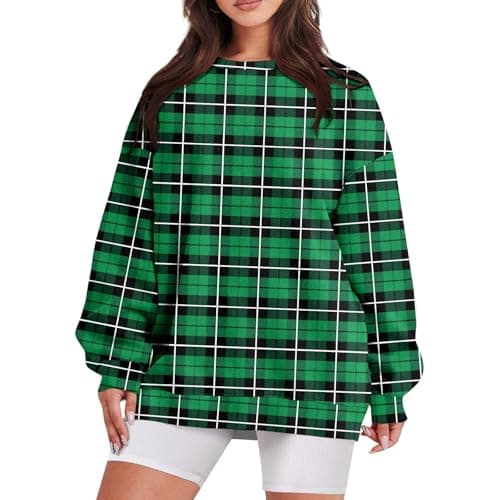 GOFULY Oversized Camo Pullover Sweatshirt for Women